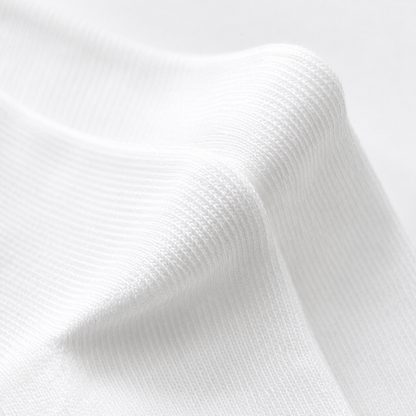 White Cotton Long Socks