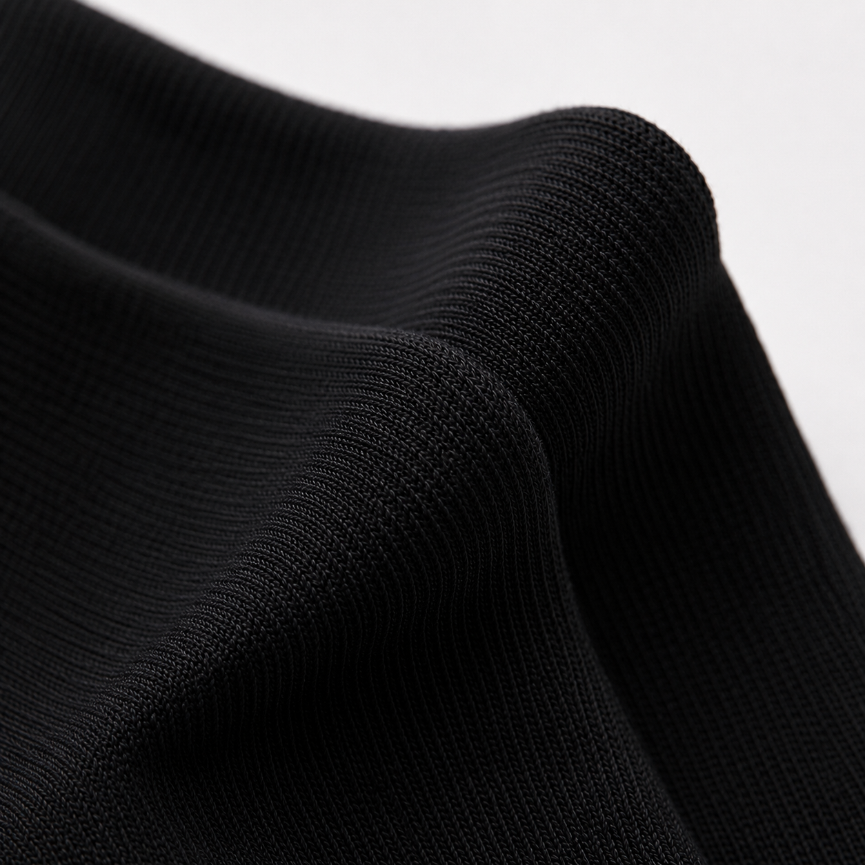 Black Cotton Long Socks