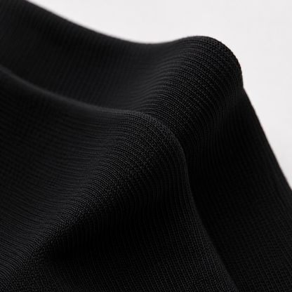 Black Cotton Long Socks