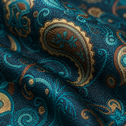 Windsor Teal Blue Paisley Tie Set
