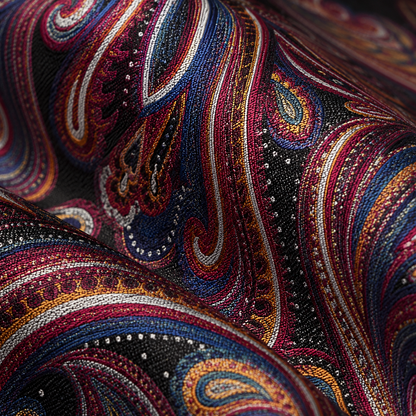 Kensington Burgundy Paisley Tie Set