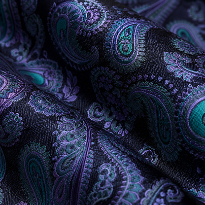 Mayfair Sapphire Lavender Paisley Tie Set