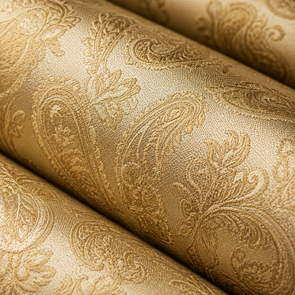Champagne Gold Paisley Tie Set