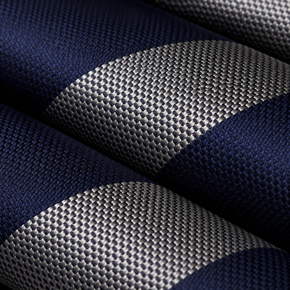 Imperial Navy Silver Stripe Tie Set