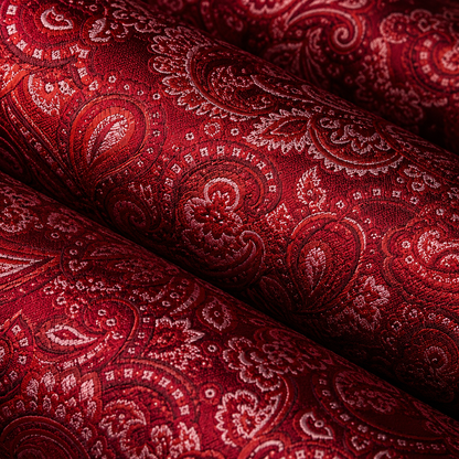 Crimson Royal Paisley Tie Set