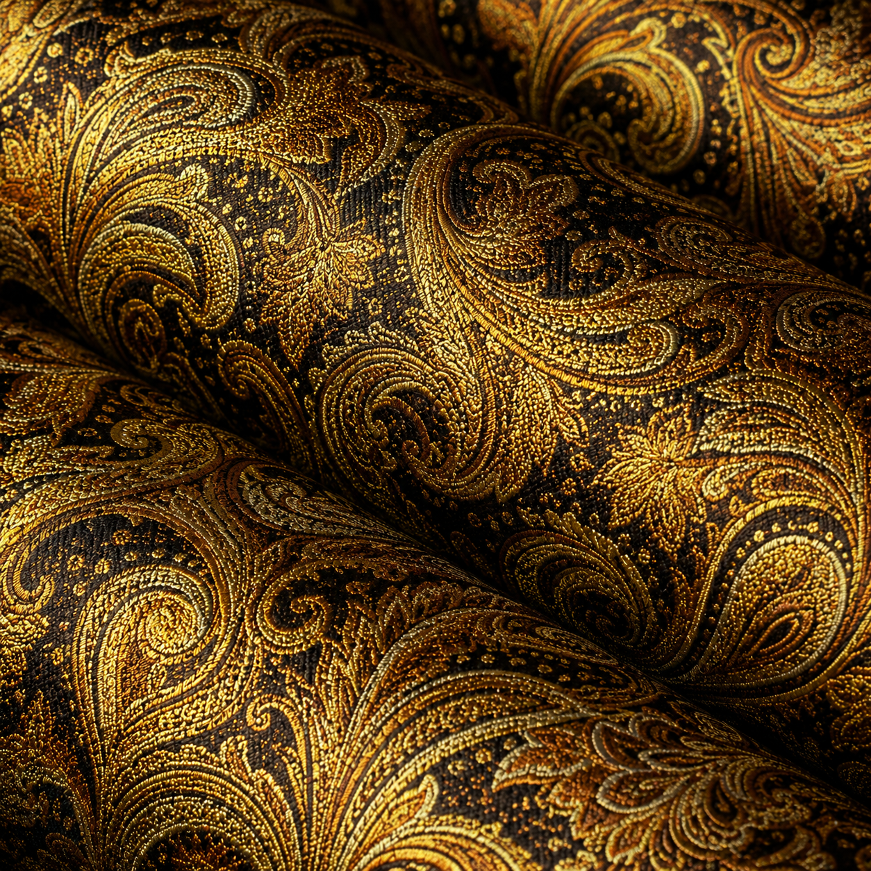 Kensington Gold Paisley Tie Set