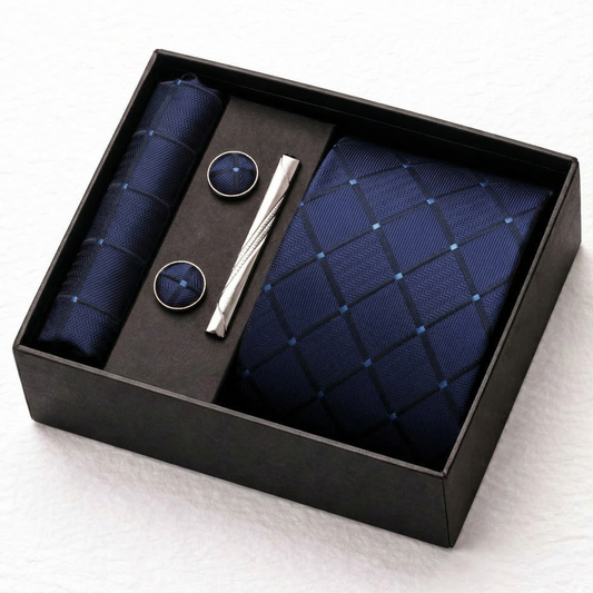 Royal Navy Diamond Tie Set